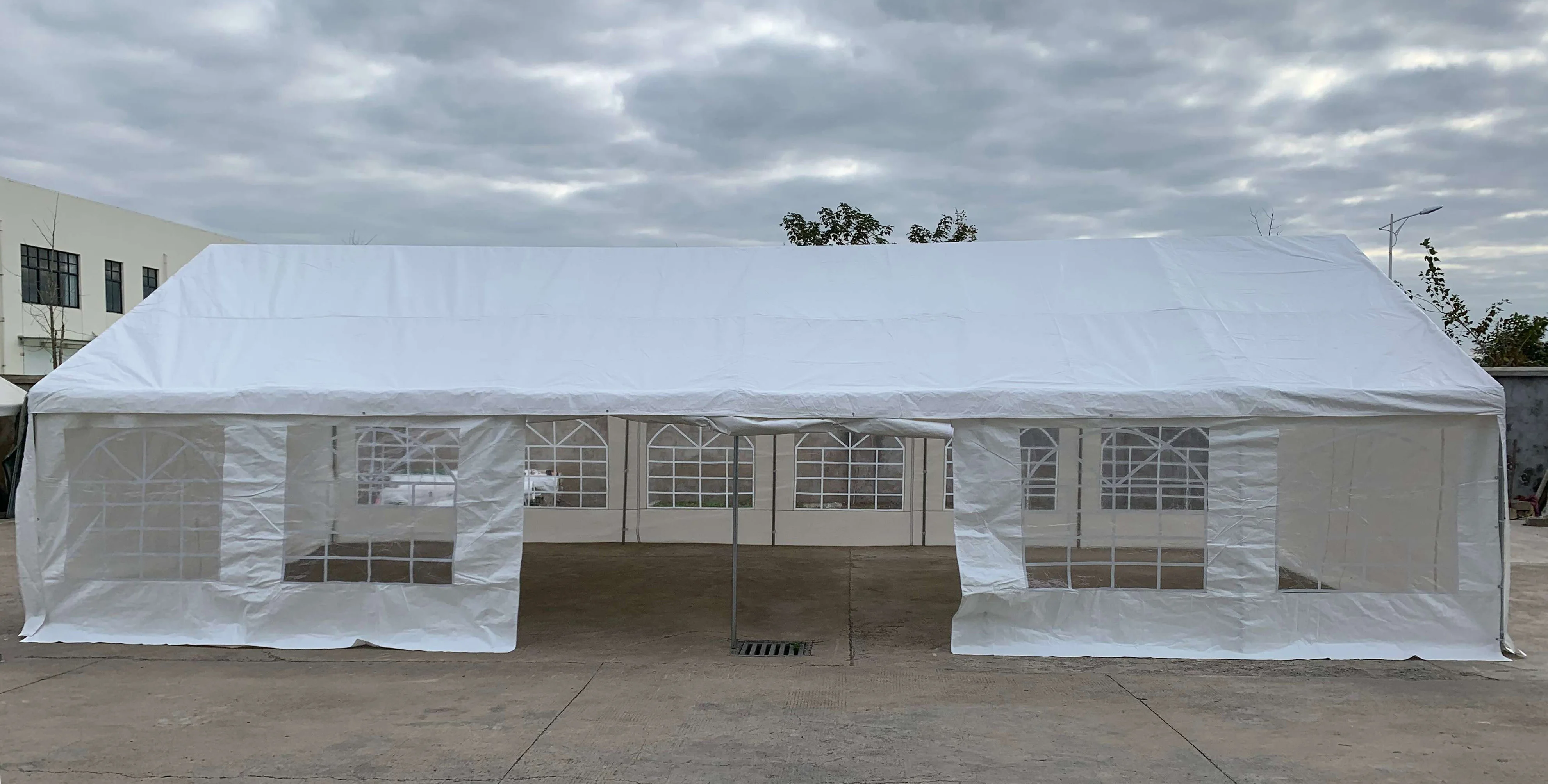 Budget PE Marquee tent 6x12 m for Birthday party