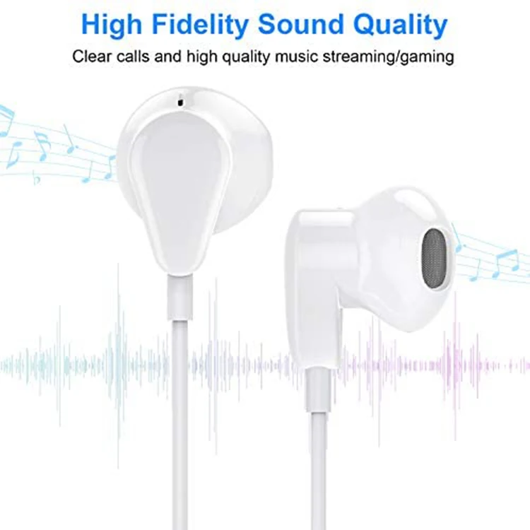 Type-c Headphones Headset USB-C Earphone For Samsung LG Huawei Xiaomi High Quality wired earbuds for microphone