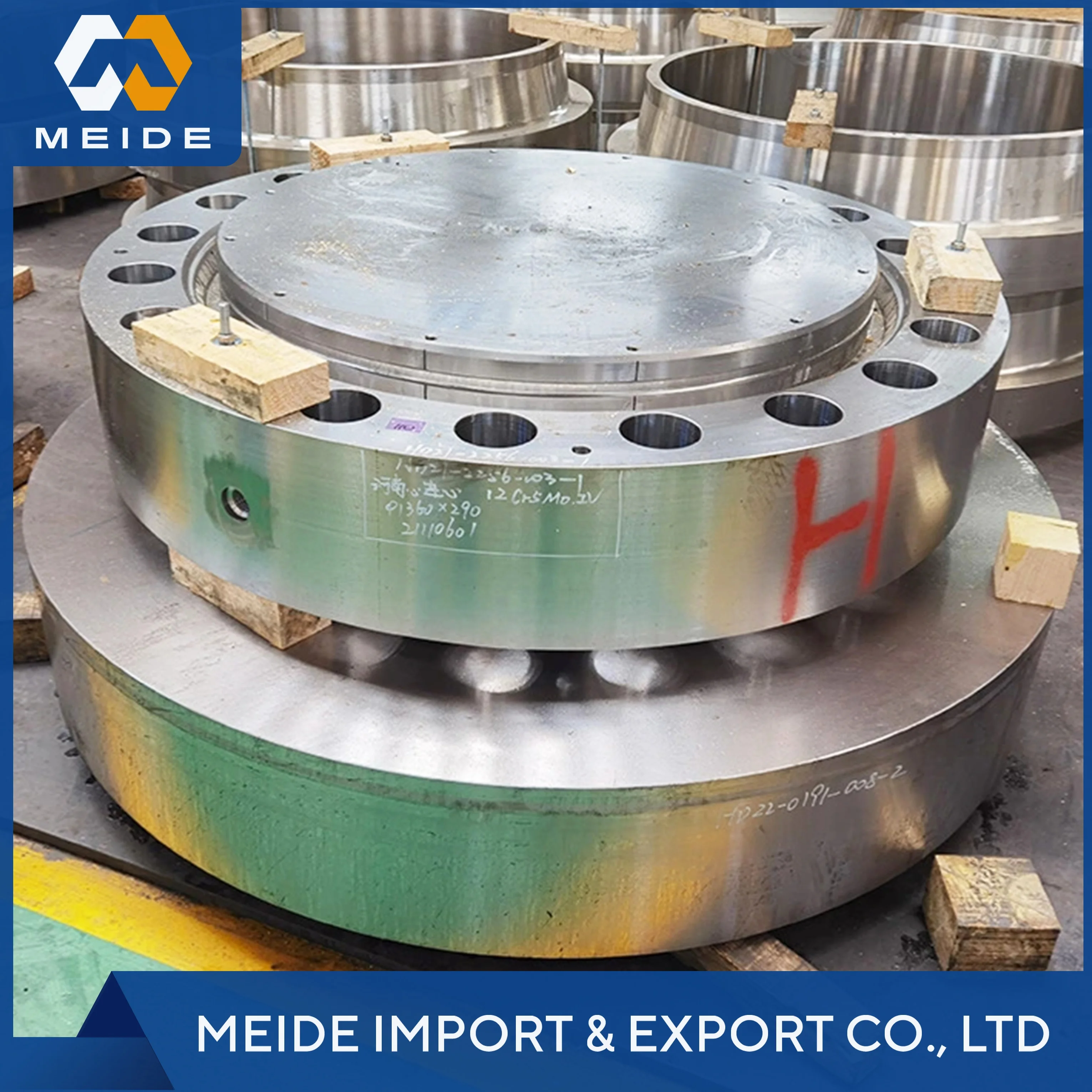 Ring Parts Forging Service Forged Rings Rolled Ring Forging with Large Turning Machining Heavy Forging Rings Open Die Steel