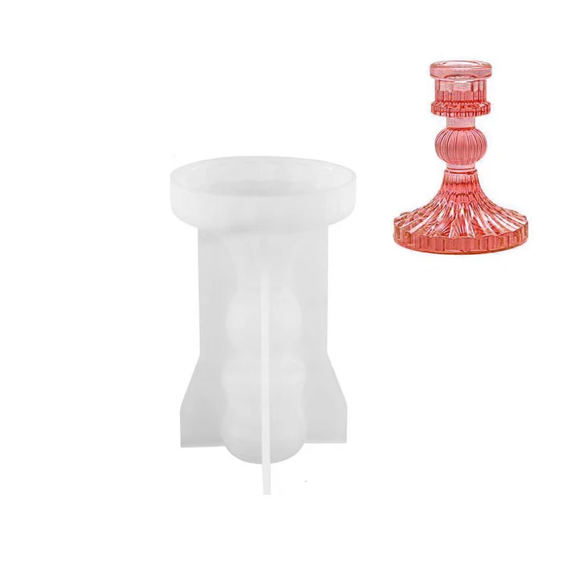 Simple Candle Holder Scented Candle Diy Acrylic Mold Handmade Cube Roman Column Candle Decoration