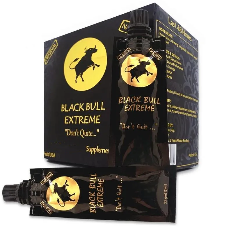 OEM Wholesale Packing For Black Bull Honey Royal Vital VIP Natural Leopard Honey
