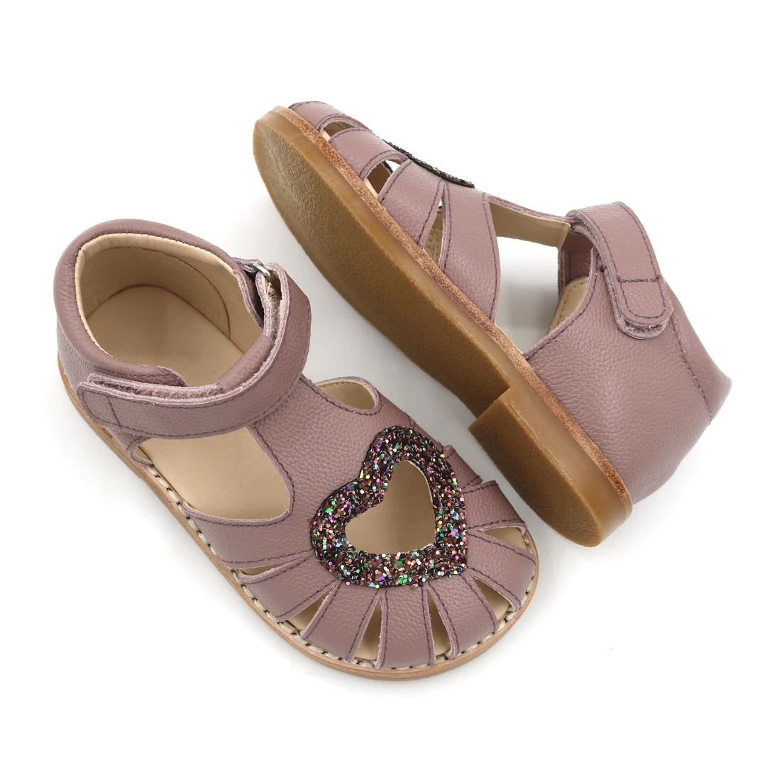Wholesale Summer Beautiful Leather Girls Kids Shoes Sandals Simple Good Quality New Style Hot Shoes