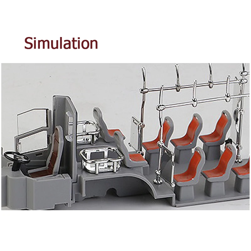 QS Low Price 1:42 Scale Alloy Kids Educational Toys Vehicle Metal Friction Function City Bus Die Cast Model Car Toys With Lights