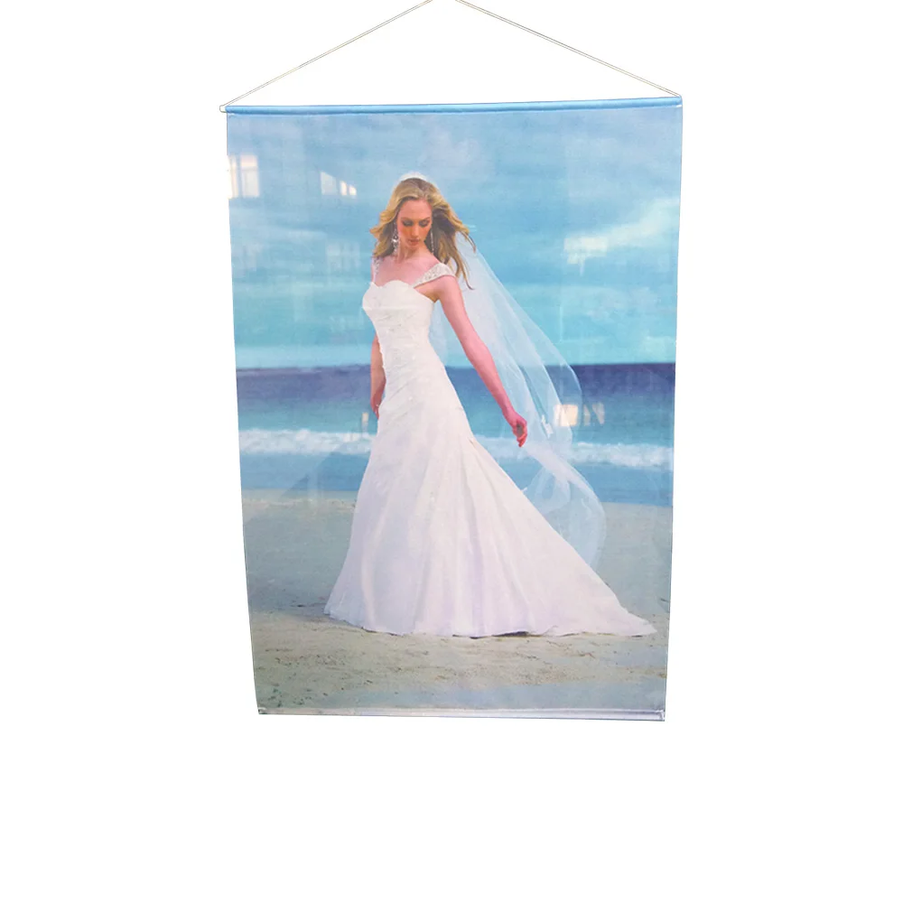 Custom wall decoration scroll landscape animation hanging axis of aluminum rod