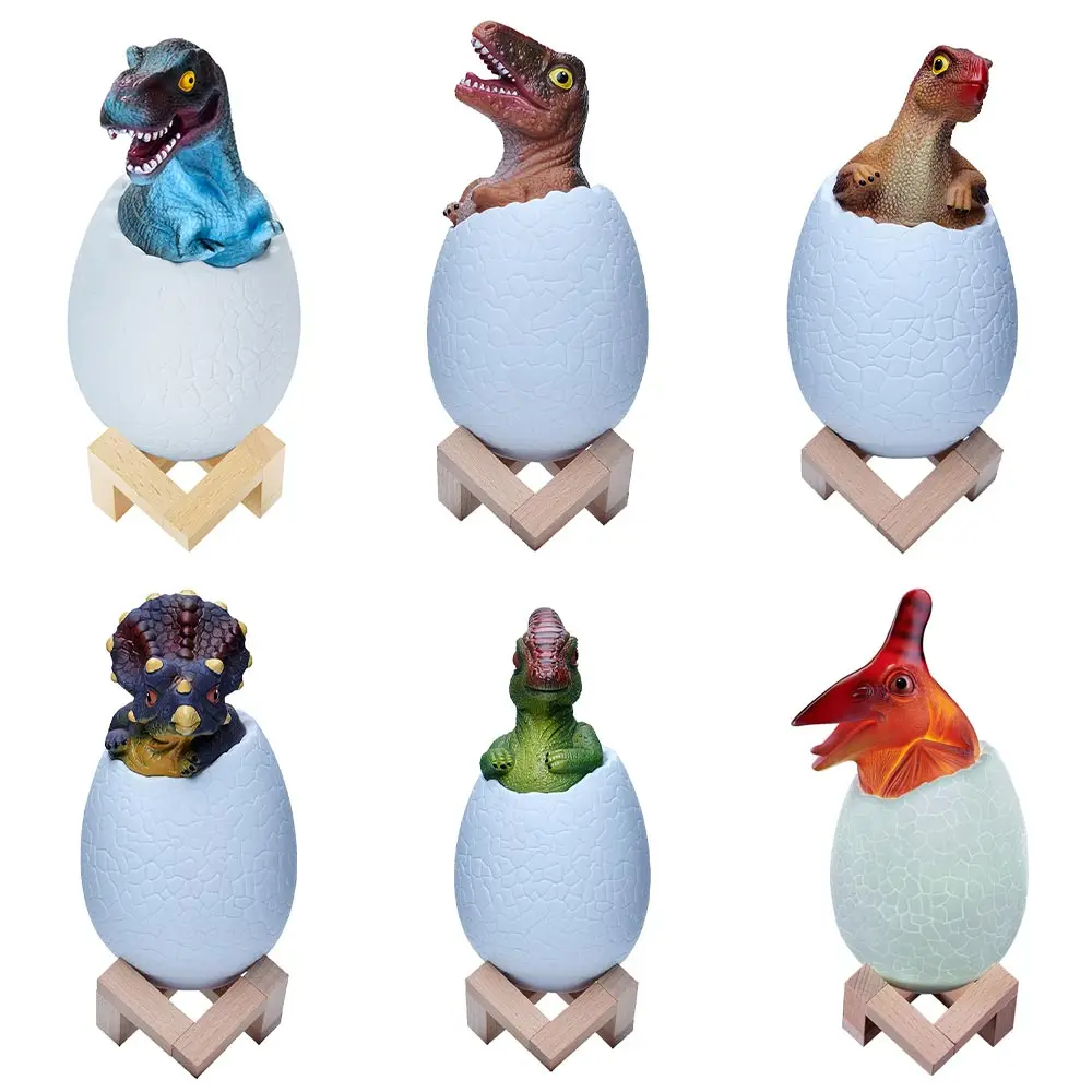 3D Dinosaur Lamp Dinosaur Toys Remote  Touch Control 16 Colors LED Night Lights for Kids