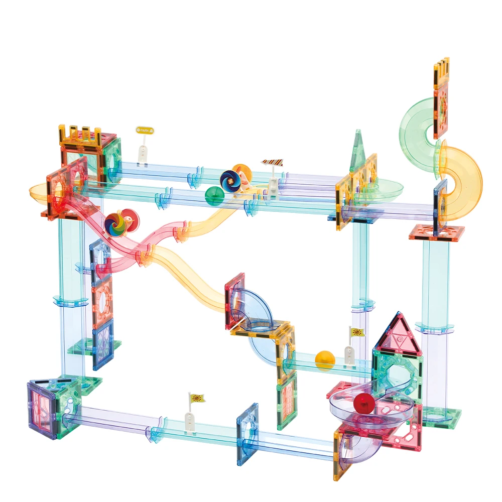 KEBO 158pcs Newest magnet toys marble runs magnetic building Toys Blocks for boys and girls gift