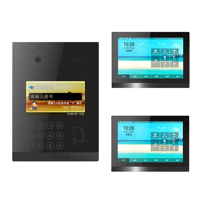 
Smart App Control IP Gate Entry System IP Door Entry System IP Video Door Phone System for Large Apartment Buildings 