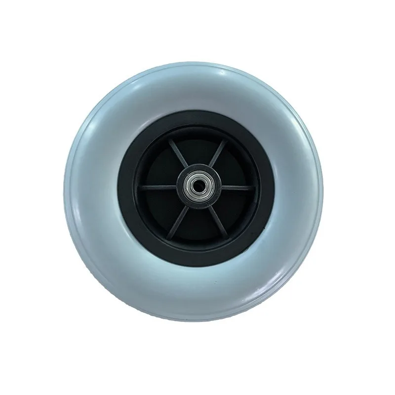 200*50 8 Inch Grey Colour PU Foam Wheelchair Front Wheel Replacement