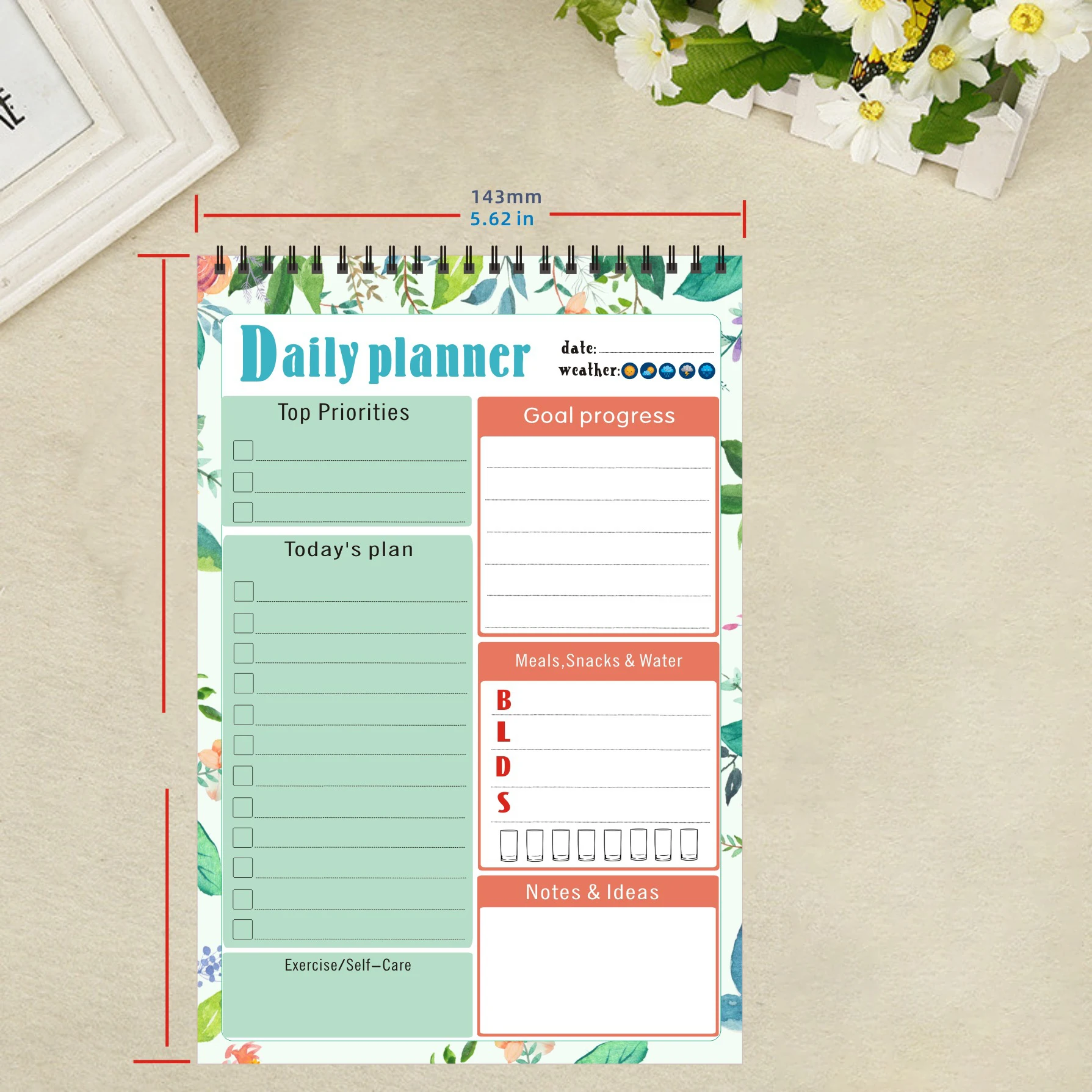 Notepad Daily Planner Weekly plan schedule notebook recipe planner To Do List Today Plan self-discipline