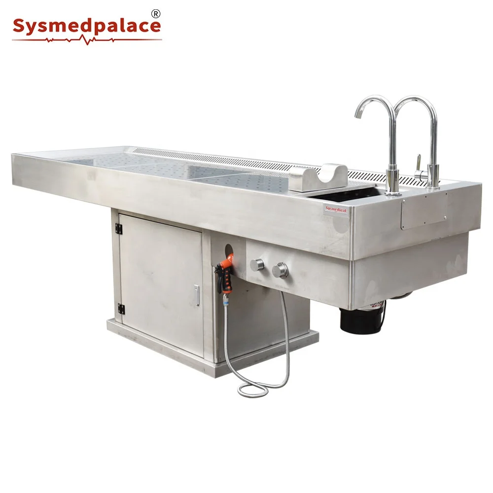 Factory Cheap Price 304 Stainless Steel Mortuary Equipment Autopsy Table For Sale