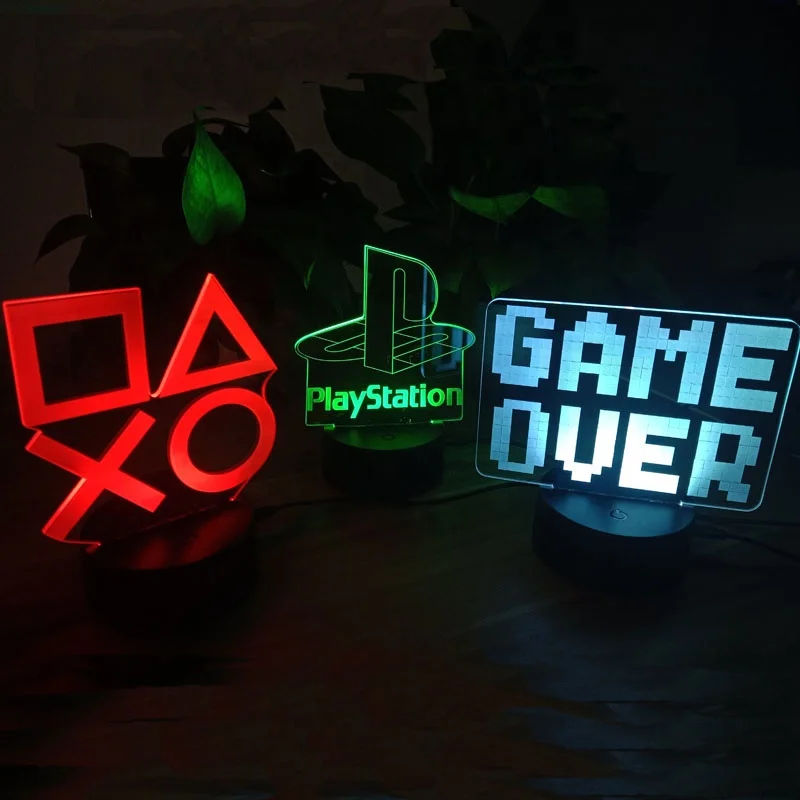 Shopify Sellers 3D Night Light Playstation 3D Illusion Light CE Certificate Personalized 3D Photo Night Light Gift For Love