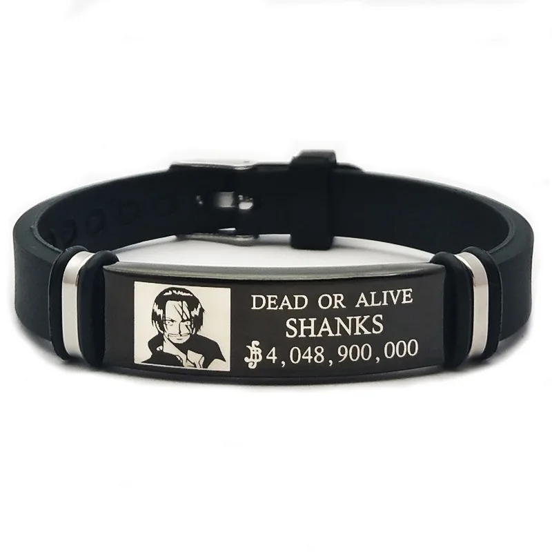 23 Designs Luffy Zoro Anime Watch Strap Bracelet Straw Hat Pirates Stainless Steel Silicone Adjustable Jewelry Bangle Bracelets