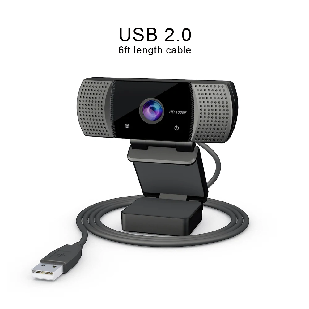 2020 NEW 1080P Full HD Webcam with Microphone USB web camera for computer