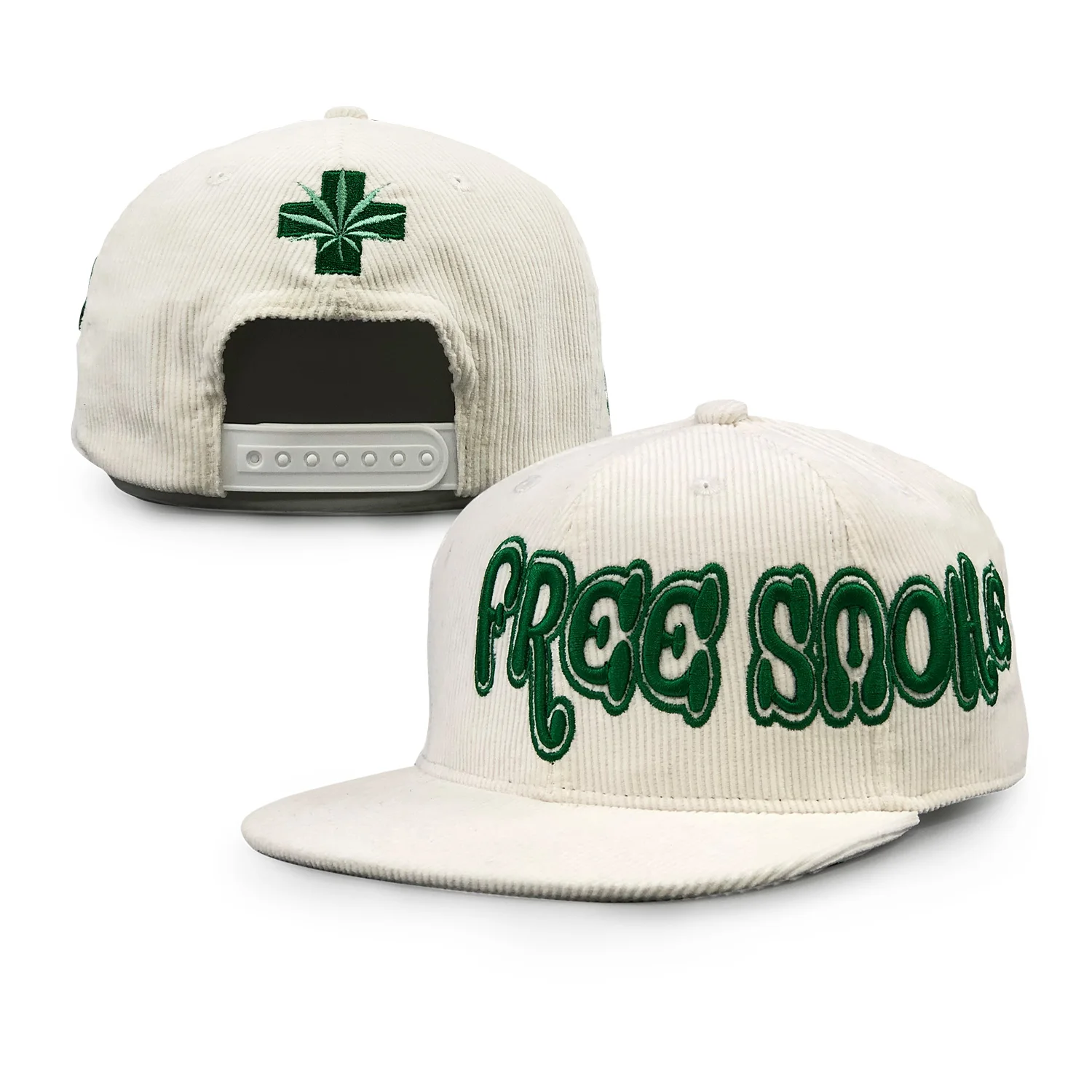 Wholesale Unisex Sports Sun Protection Embroidered Vintage Corduroy Fitted Snapback cap Hat With The String On The Front