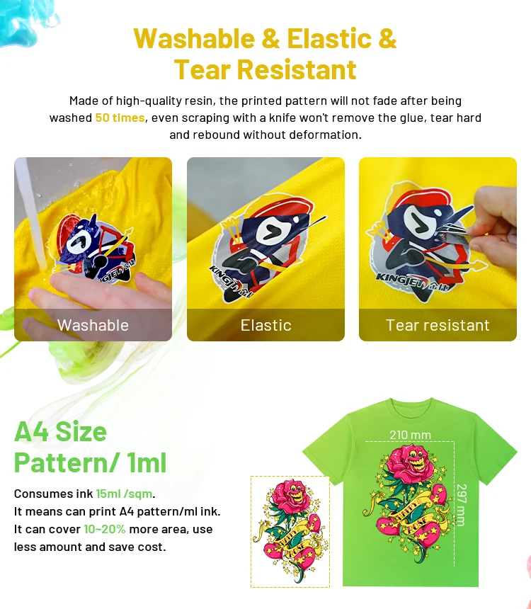 1000ML dtf tinta Factory Price DTF Textile Pigment White Ink for i3200 dtf film printer