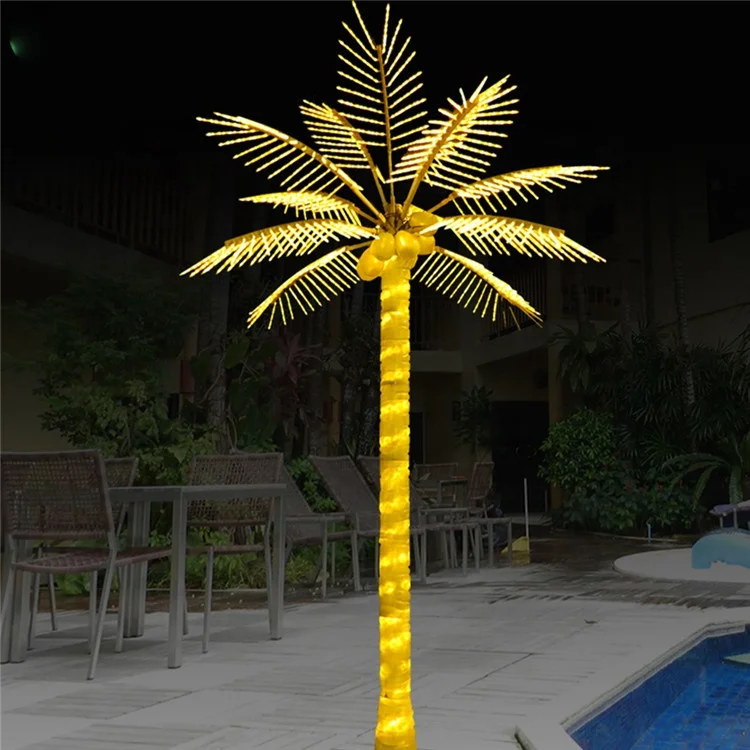 wholesale tops refulgix led tabletop bonsai tree light touch swift coconut tree module for garden landscape led hug tree light