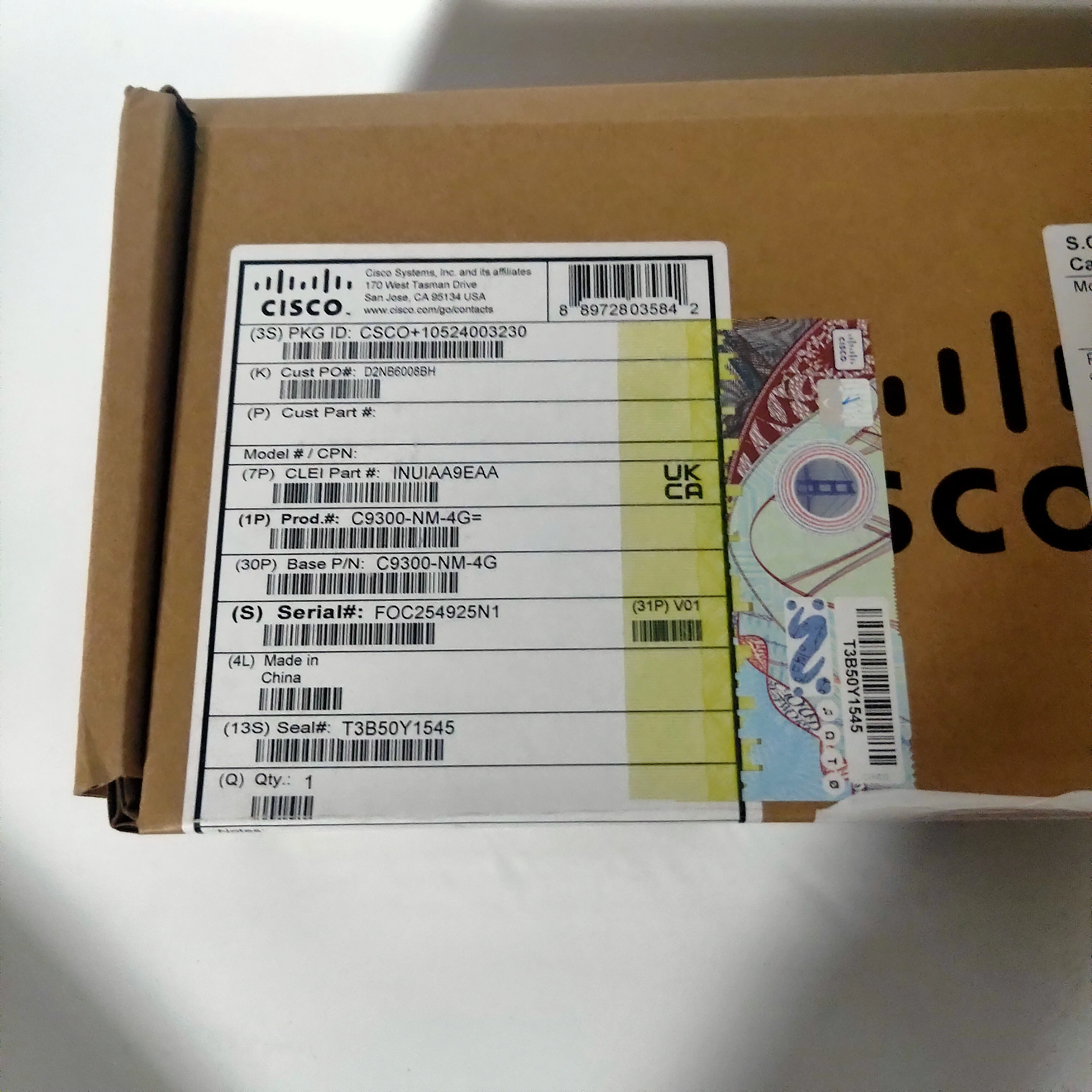 CISCOCatalyst 9300 4 x 1GE  Network Module C9300-NM-4G