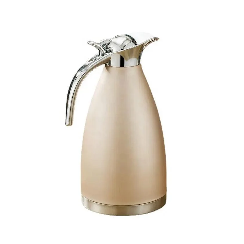 1.5L 2.0L Серебряный кофейник бутылки из нержавеющей стали Garrafa термос с ручкой