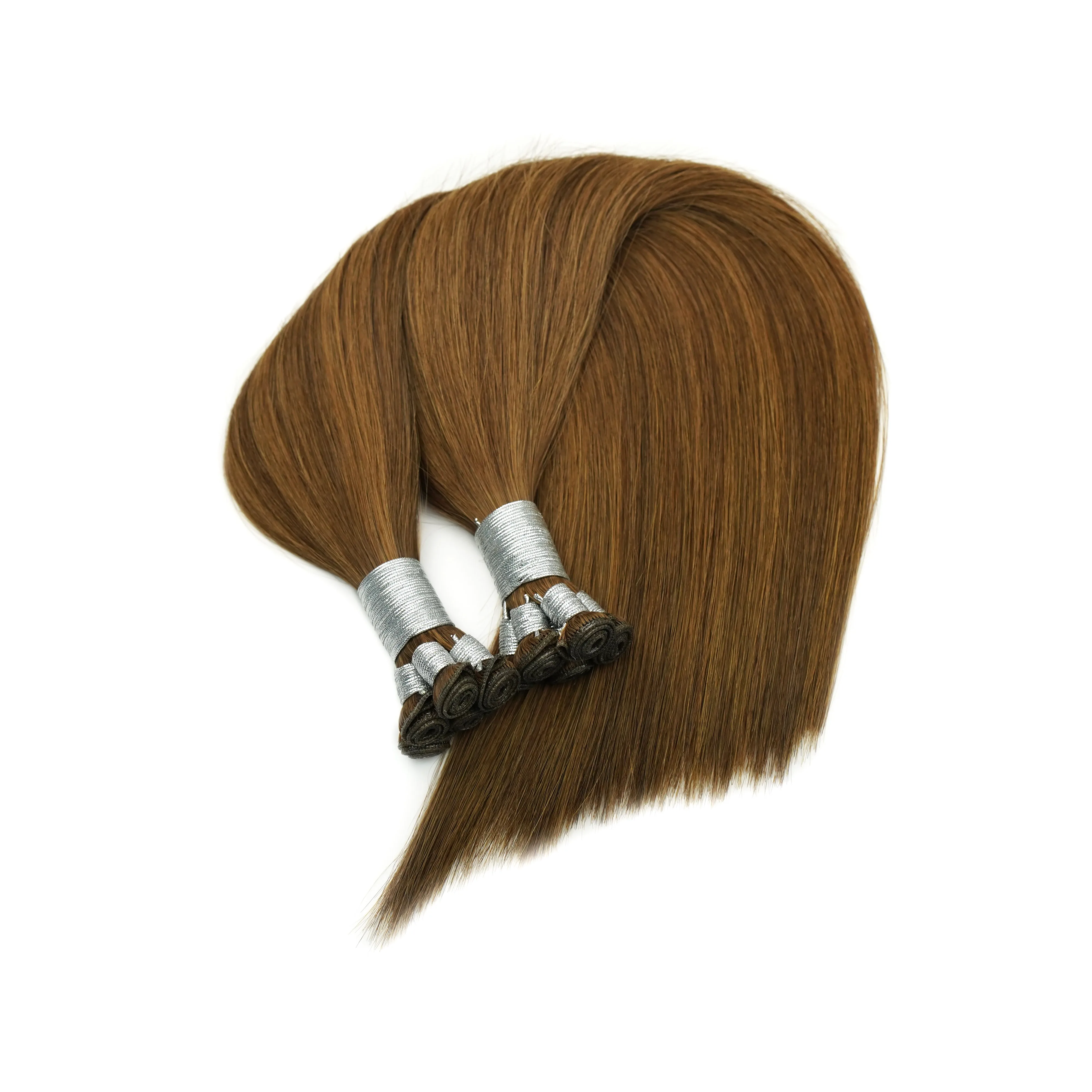 Factory wholesale price Hair 100% Remy Virgin Russian  Genius weft hair extension 12a grade Slavic hair stock hand tied weft 2.0