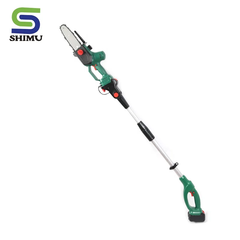 
SMY100014 NINGBO SHIMU Factory sales 20V cordless long pole chain saw electric chainsaw for garden SMY100014 NINGBO SHIMU Factory sales 20V cordless long pole chain saw electric chainsaw for garden