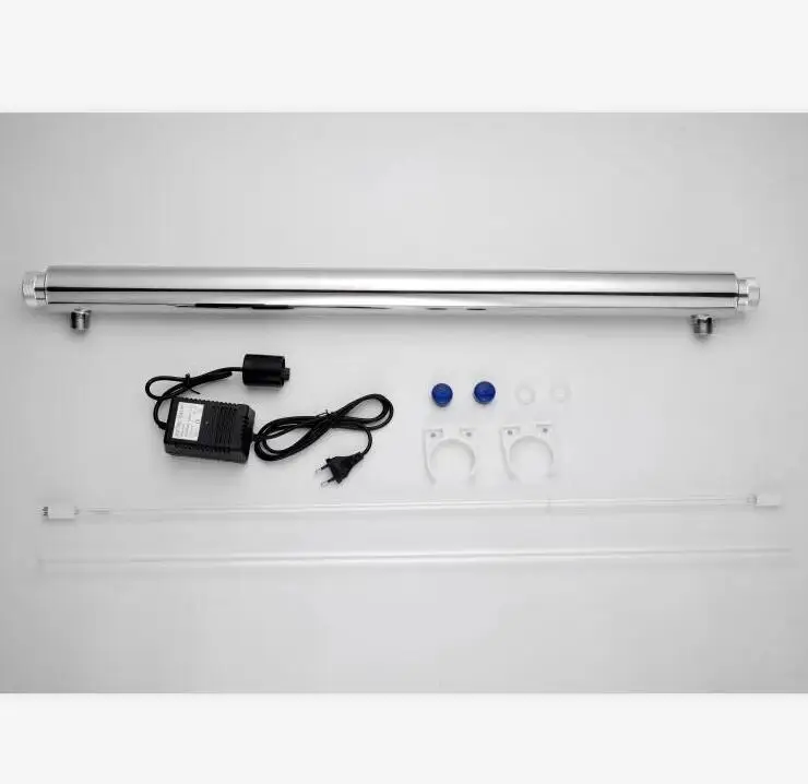 Корпус из нержавеющей стали 304 или 316 с фитингом 12gpm 55 Вт УФ-стерилизатор воды из нержавеющей стали