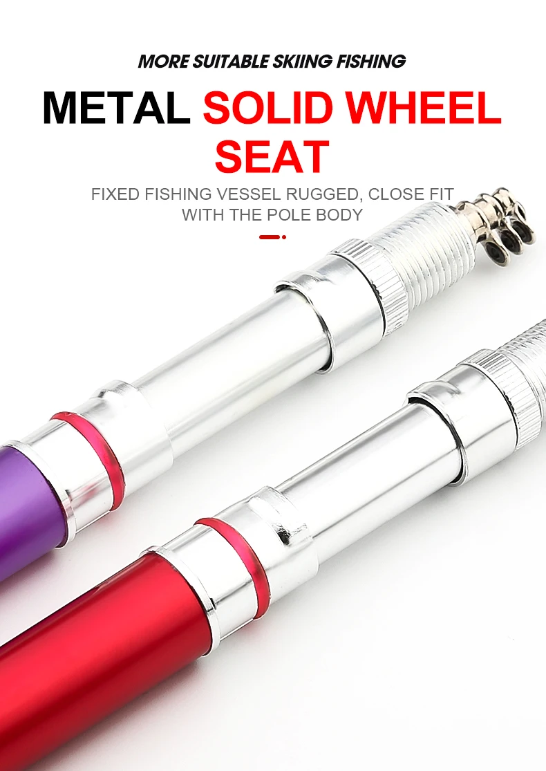 FISHGANG OEM Pen Fishing Rod and reel combo set Telescopic Portable Pocket fishing rod 1Meter Carbon Fishing rod