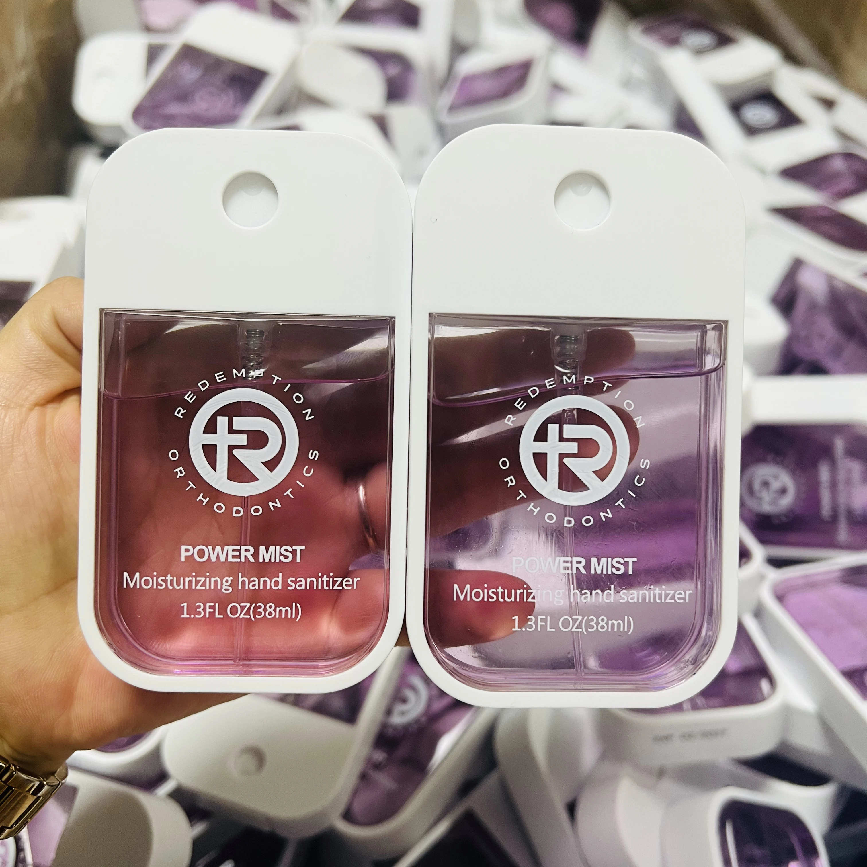 Portable Custom Printed Logo 45ml Pocket Hand Sanitizer Sprayer