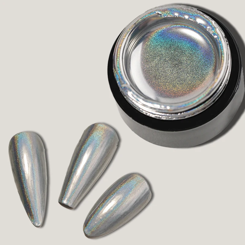 Laser Metallic Gel Latest Nail Gel Polish Beauty Metallic Silver Nail Art Gel Mirror Chrome 3d Universal Holographic