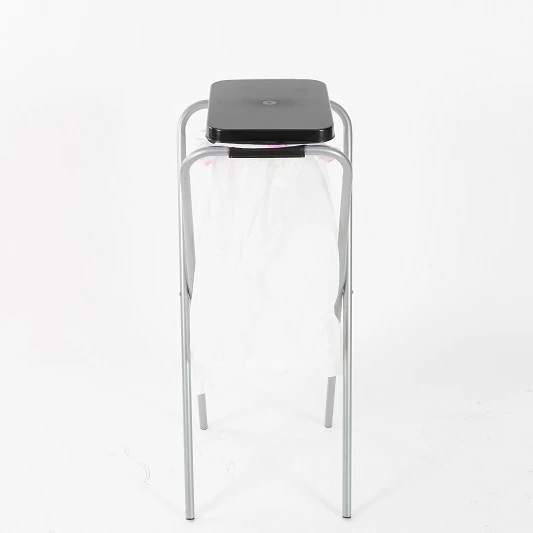 Eco-friendly recycle cross single double seat garbage bag bracket holder outdoor trash bin