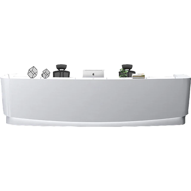 Регулируемый размер, белая краска, МДФ, круглая изогнутая форма, антикварная стойка регистрации