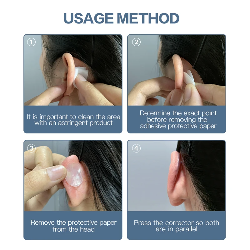 4 Pairs Cosmetic Ear Correctors for Babies Behind Ear Adhesive Tape for Newborn Ear Tape for Baby