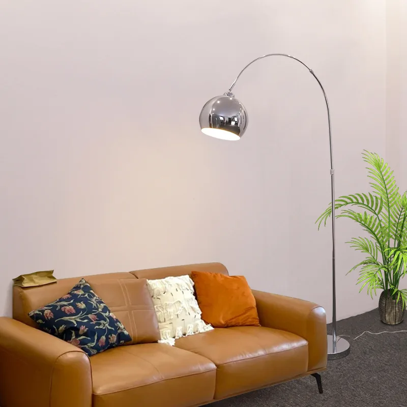 Modern Design Table lamp Decoration Standing Light Linen Fabric Tripod Metal Floor Lamp For Hotel reading room Bedroom