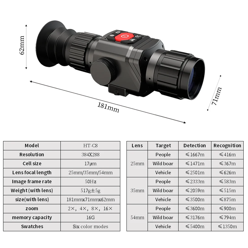 Super long distance handheld thermal imaging camera advanced hunting imager affordable thermal electrical thermal imager