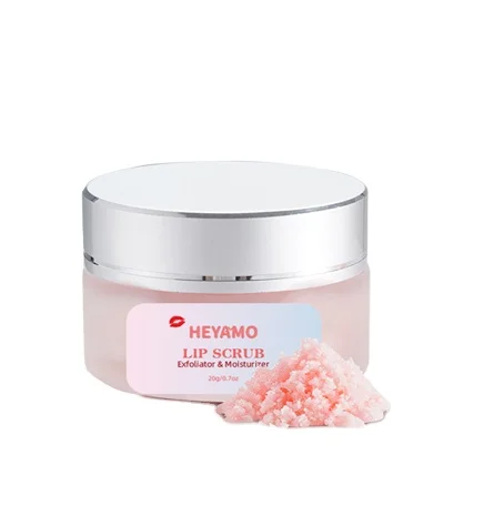 HEYAMO Vegan Sugar Lib Lip Scrub Set Smooth Moisturizer Peeling Dead Skin Hydrating Exfoliator Strawberry Scrub Lip Care Balm