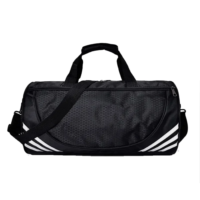 Custom Logo Print Women Men Workout Tote Sports Gym Travel Duffel Bag with Wet Pocket & Shoes Compartment Sports Bag