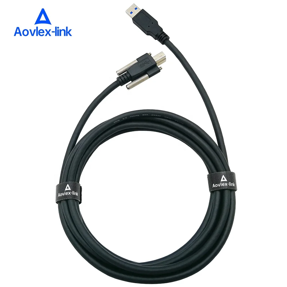 OEM USB 3.0 A male to USB 3.0 B male with Locking Screw USB 3.0 cable Printer cable