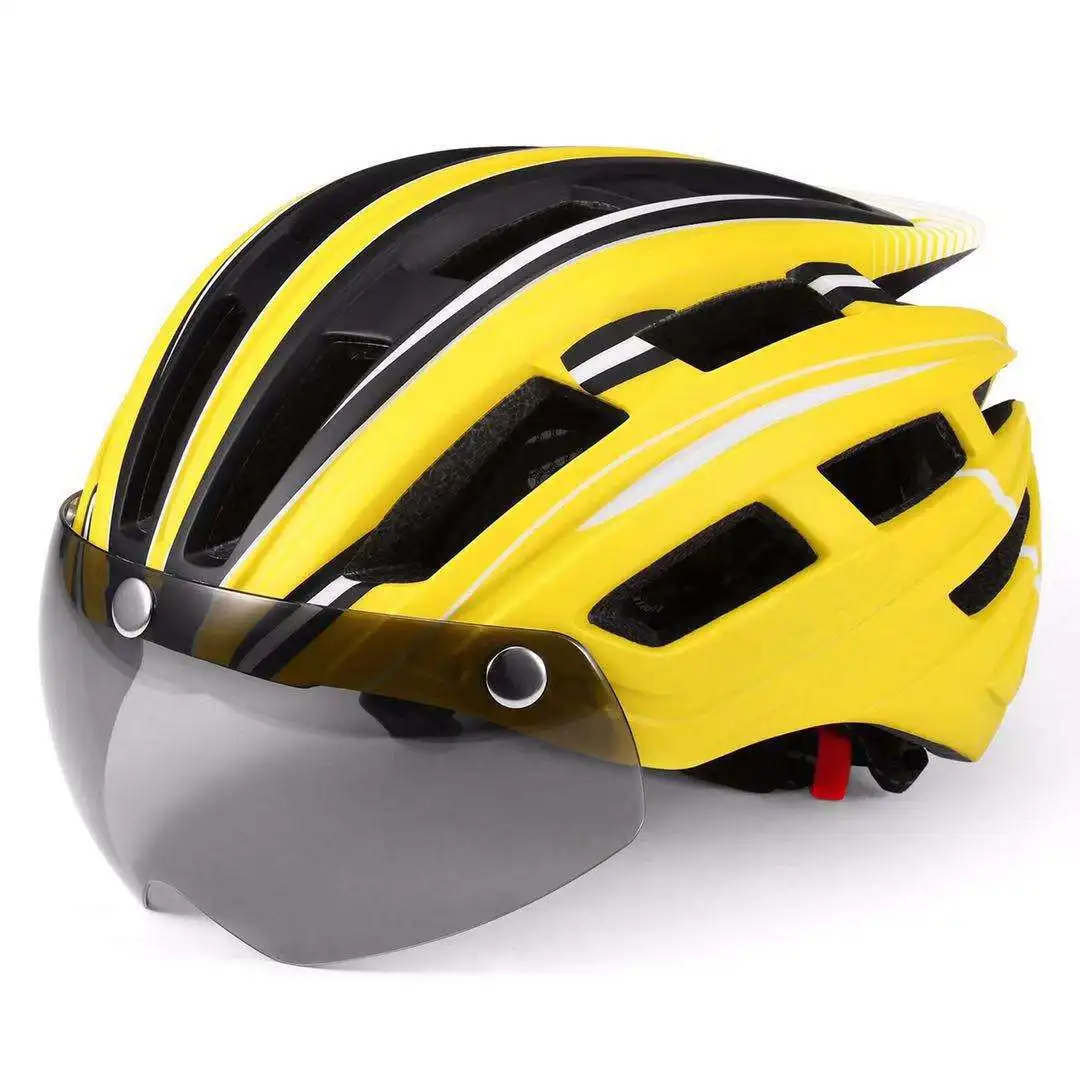 CHOOYOU custom 2022 Wholesale Sports safety Bicycle  Mountain Bike Cycling Helmet with Grey black Windproof mirror