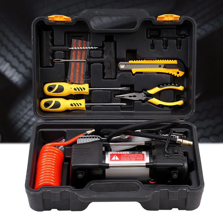 Автомобильный воздушный насос с двойным цилиндром поршневой компрессор цифровой умный электрический портативный для