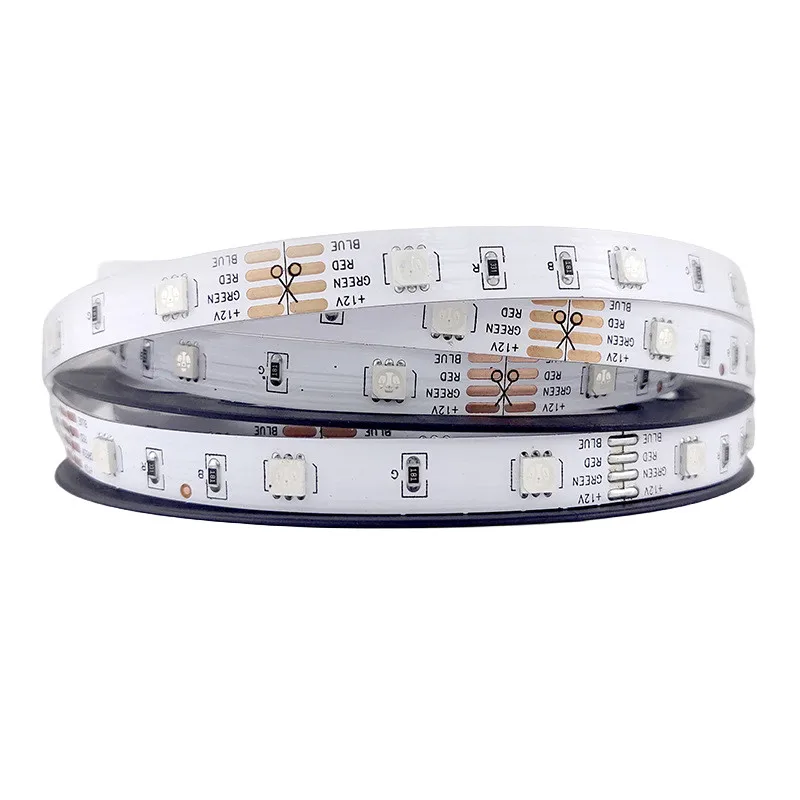 High Quality 16.4ft 5050 RGB Strip 30LEDs/M LED Color Changing Rope Lights for Car Party Bedroom Christmas Halloween Decoration