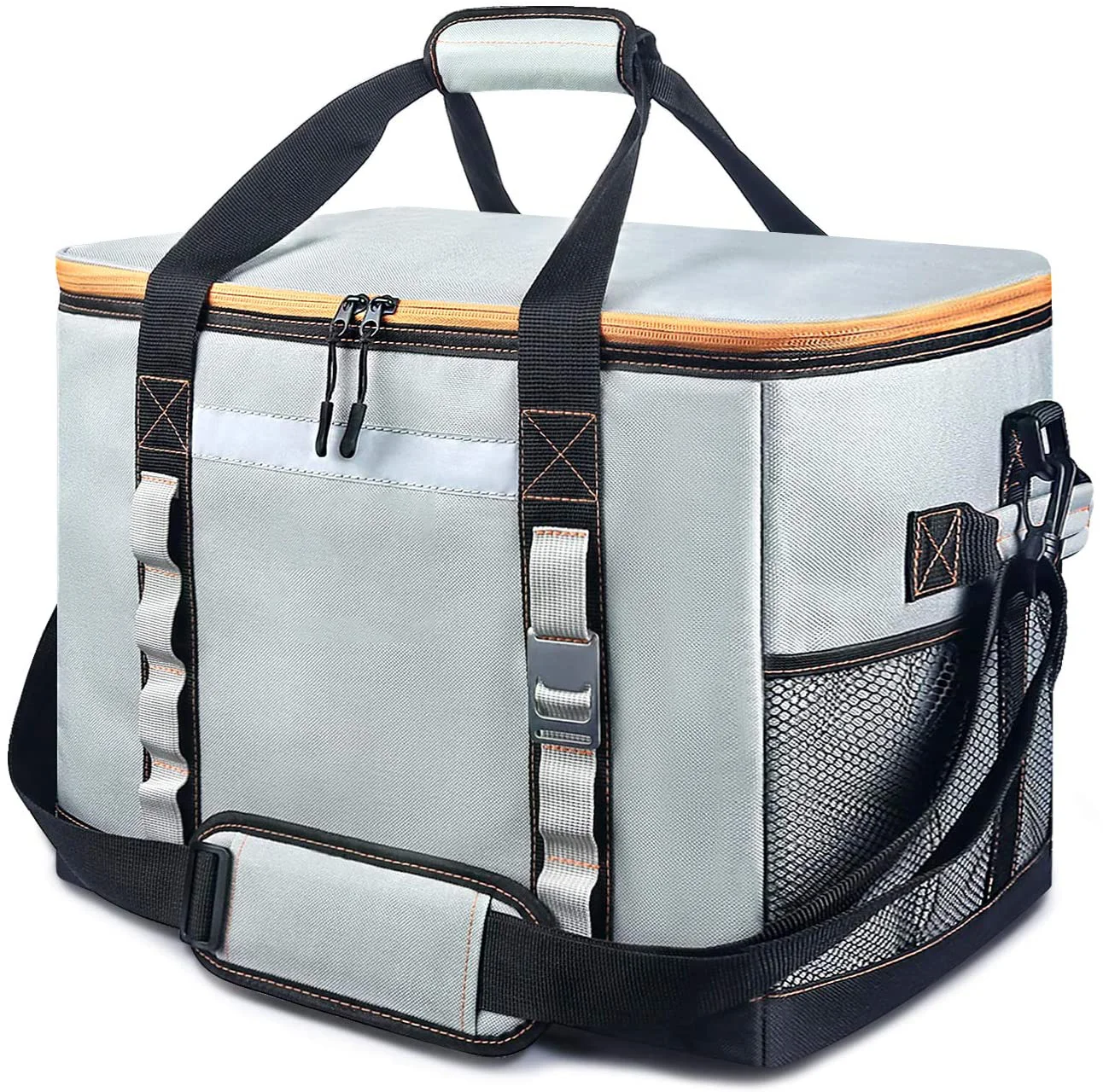 2022 большой емкости тепловой радиатор с наружным Junket съемный плечевой изолированная сумка-тоут сумки-холодильники