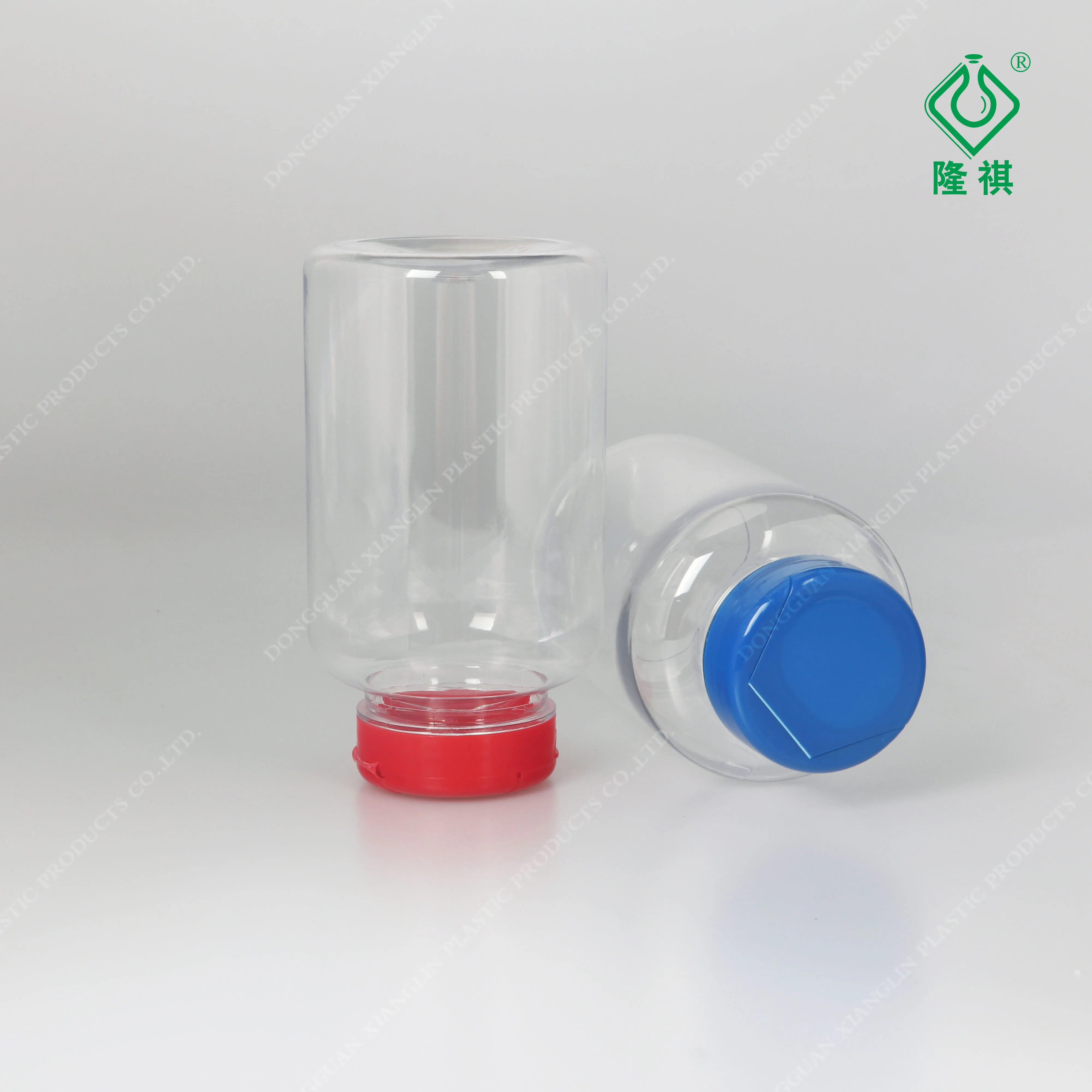 300cc food grade Flip Top Cap Transparent PET Pharmacy Plastic Bottle