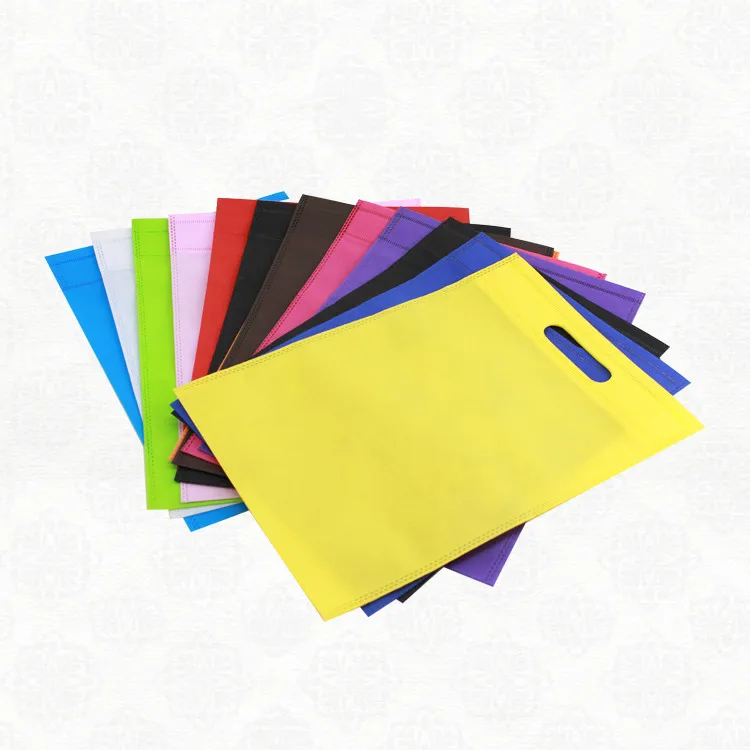 Spot High Quality Design Printed Color Size Polypropylene TNT Tote Non Woven Die Cut Bag Custom Logo