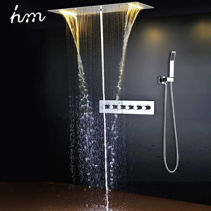 Hm настраиваемый более 9 режимов для купания, верхний душевой набор для ванной комнаты