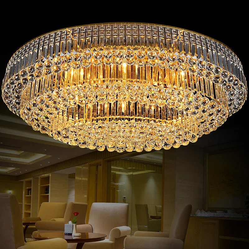 Living Room Lustre Large Design Led Modern Luxury Ceiling Light Crystal Ball Chandeliers & Pendant Lights