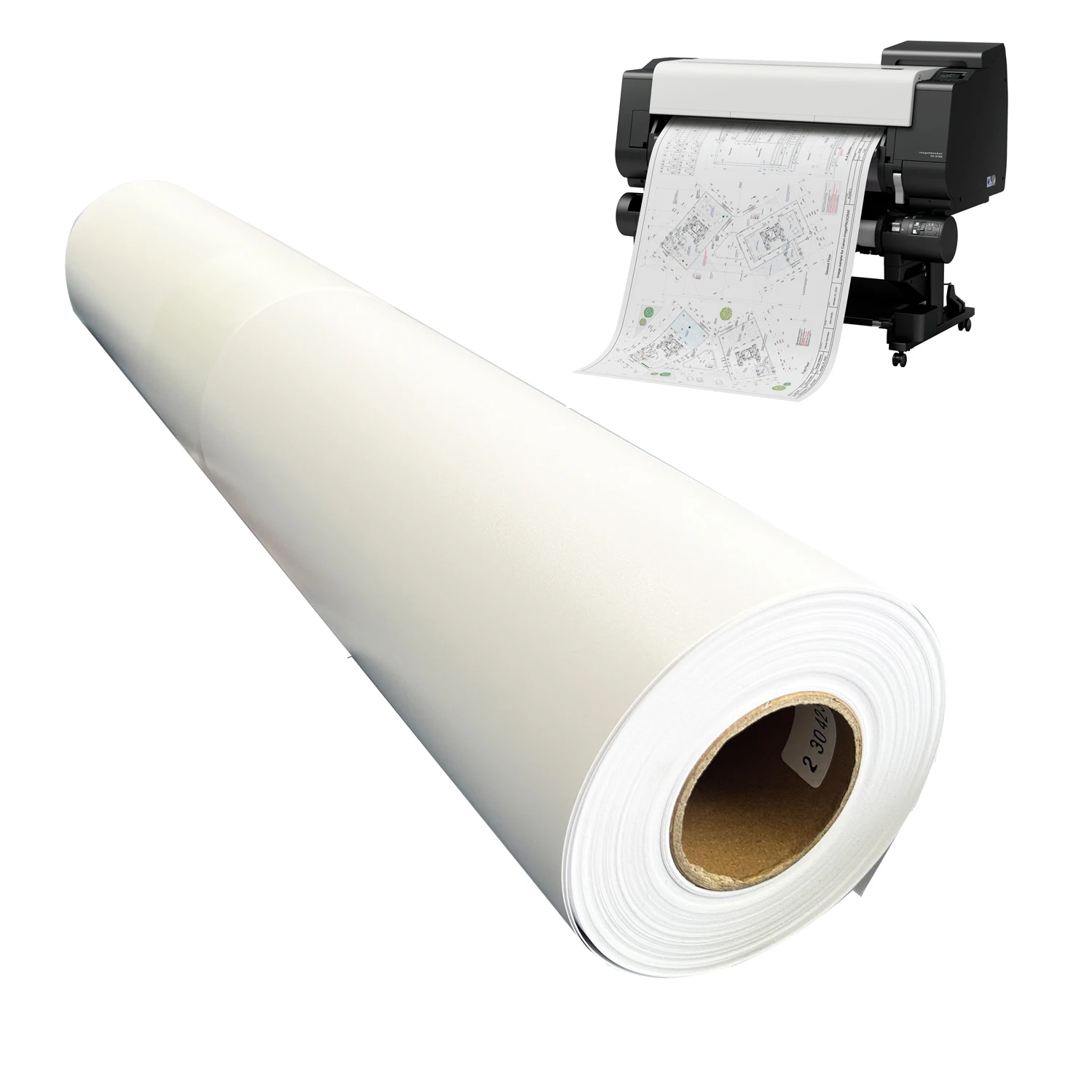 80g Thickness Printing Custom Tracing Paper For Cad Inkjet Plotters