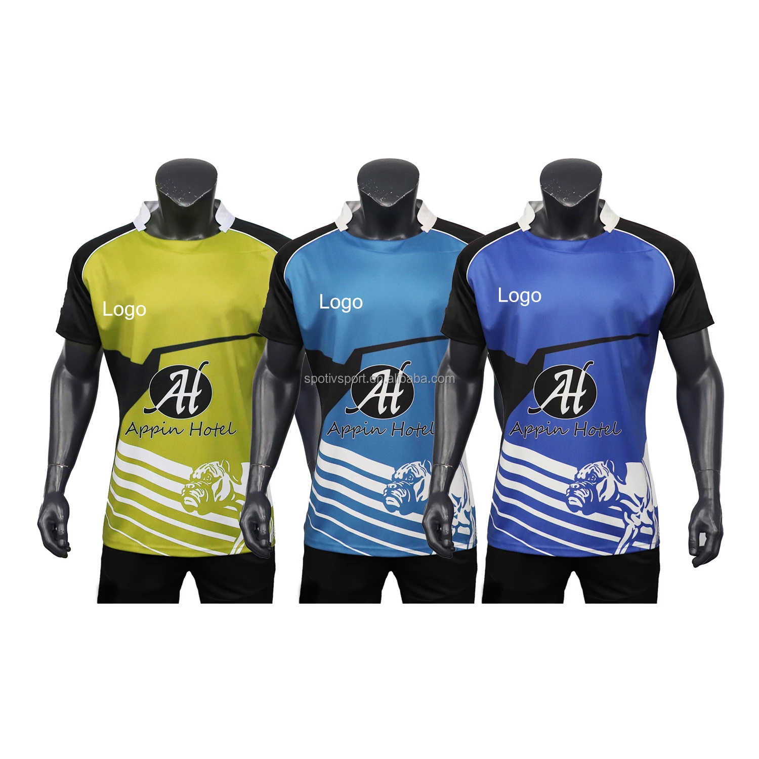 Spotiv Full Sublimation Rugby Jersey Custom Made Rugby Clothing Free Design Polo Rugby Wear