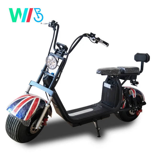 2022 Wide Tire Two Wheels Best Quality Moderate Price  COC/EEC Electric citycoco