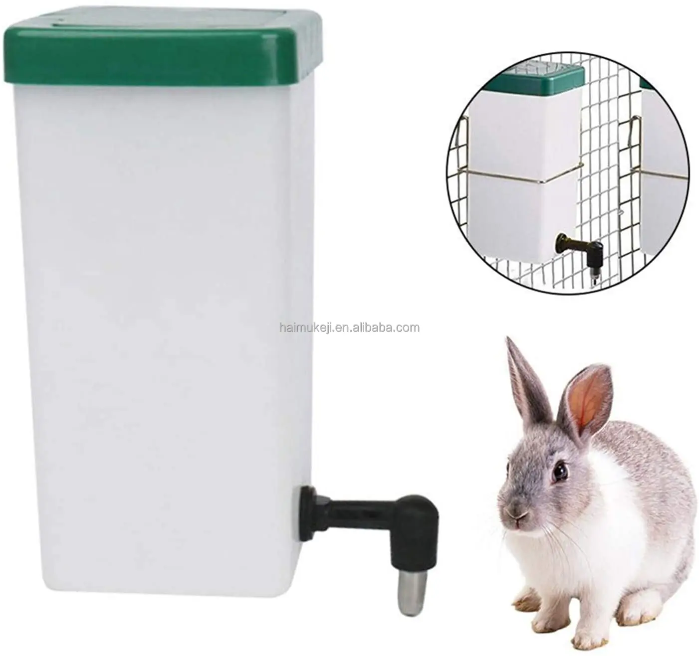 1L rabbit drinker with rabbit nipple drinker/rabbit water nipples