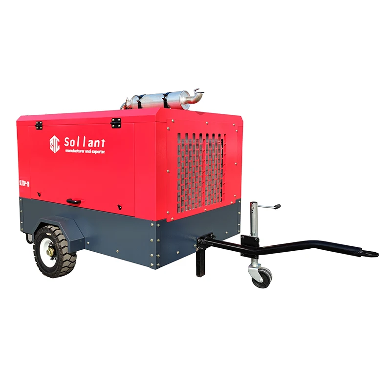 portable screw air compressor electric industrial Diesel air compressor