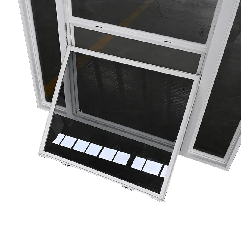Hot Sale French Design Bathroom Living Room Kitchen Double Glazed windows Upvc Window
